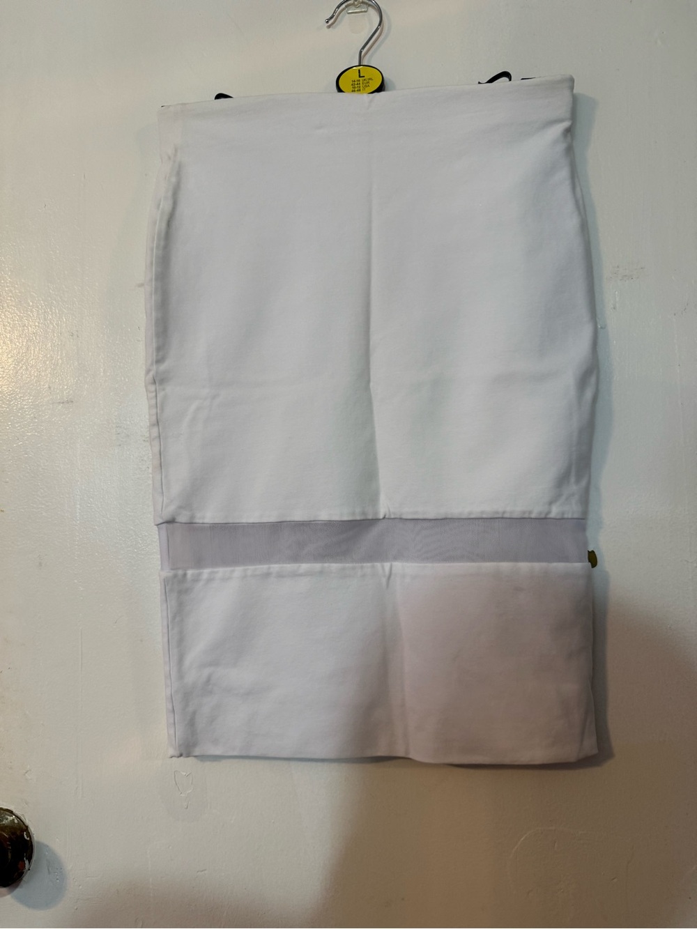 Zara White Panel Pencil Skirt
